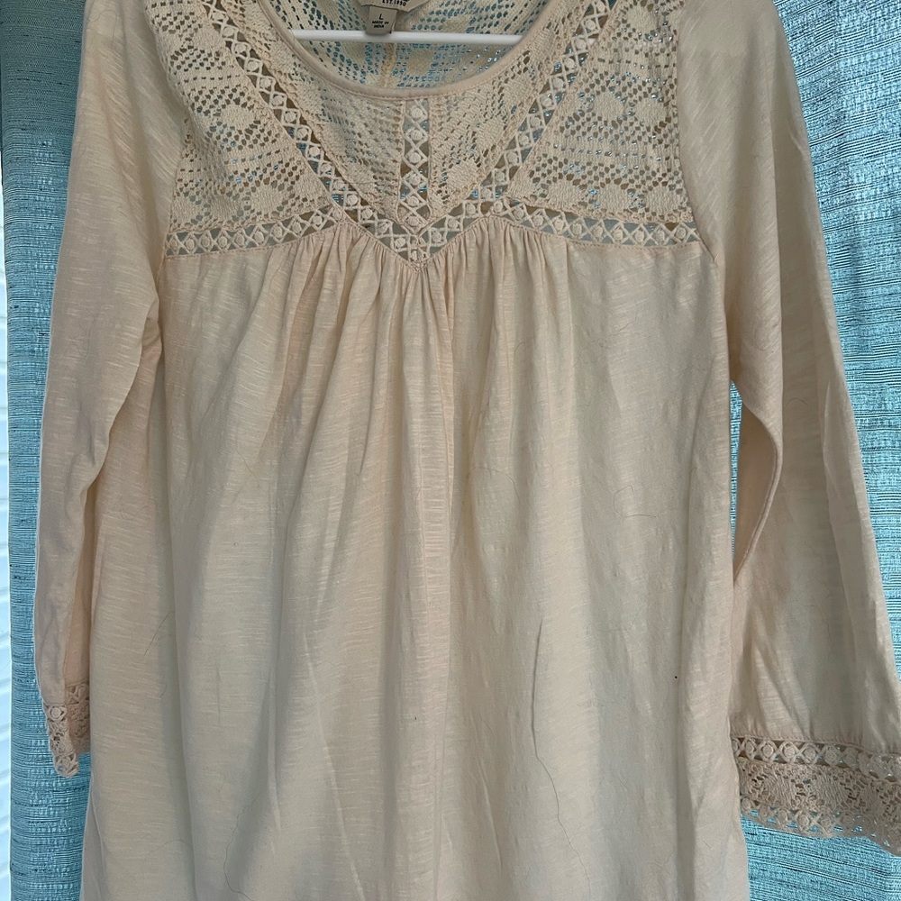 Cream Lucky Brand Top